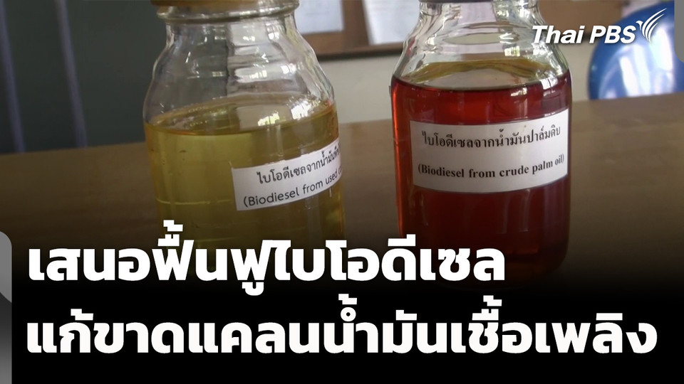เตรียมเสนอฟื้นฟูไบโอดีเซล แก้ขาดแคลนน้ำมันเชื้อเพลิง