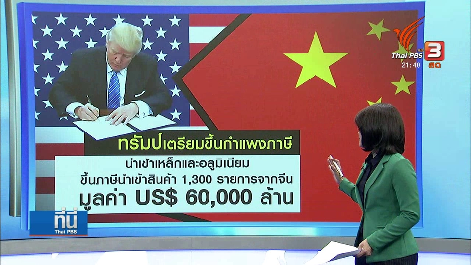 หวั่นสงครามการค้าจีน - สหรัฐ บานปลาย