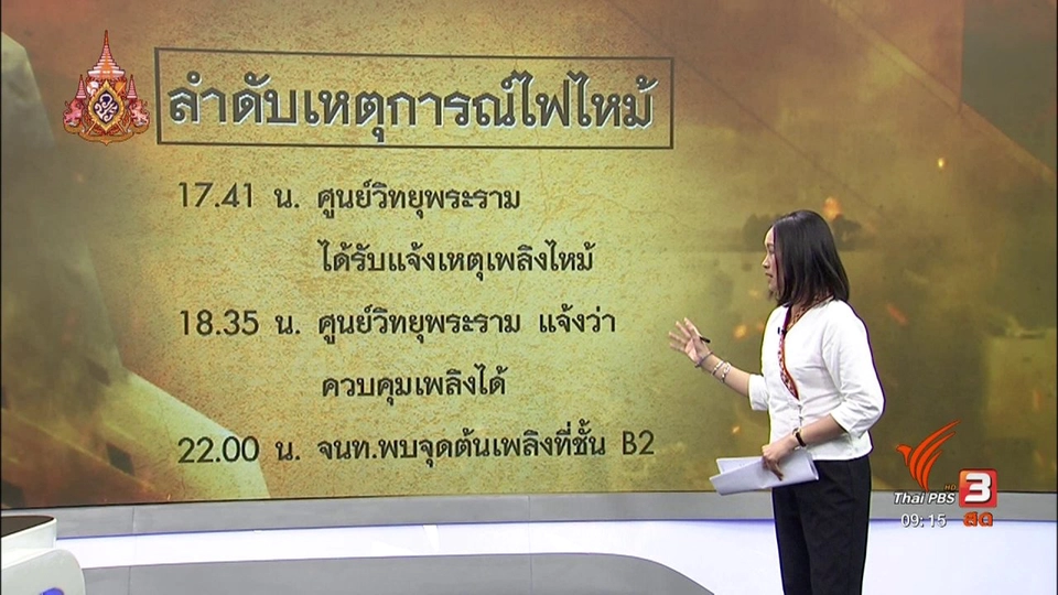 แตกประเด็นข่าว : ไฟไหม้ศูนย์การค้าในเครือเซ็นทรัลเวิลด์