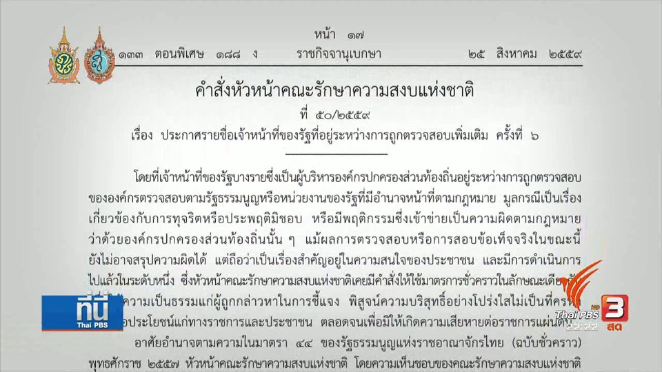 ประเด็นข่าว (25 ส.ค. 59)