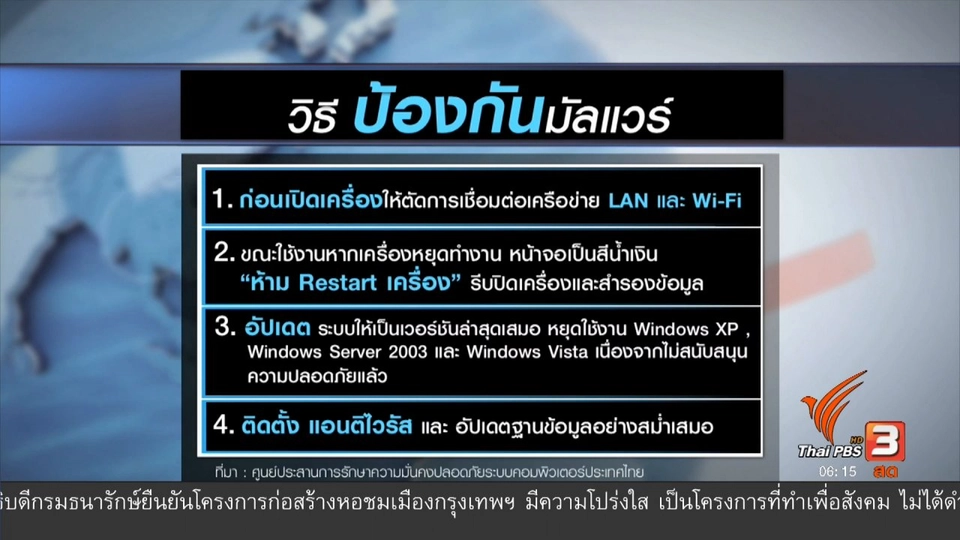 เตือนป้องกันมัลแวร์เรียกค่าไถ่สายพันธุ์ใหม่