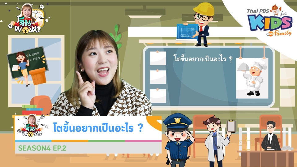 คำศัพท์เกี่ยวกับ "โตขึ้นอยากเป็นอะไร ?"