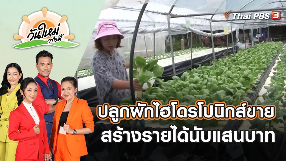 ปลูกผักไฮโดรโปนิกส์ขาย สร้างรายได้นับแสนบาท | วันใหม่วาไรตี้ | 10 พ.ค. 65
