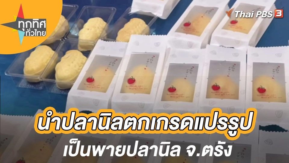 นำปลานิลตกเกรดแปรรูปเป็นพายปลานิล จ.ตรัง