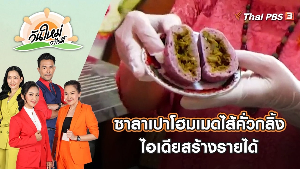 ซาลาเปาโฮมเมดไส้คั่วกลิ้ง ไอเดียสร้างรายได้ | วันใหม่วาไรตี้ | 14 พ.ย. 65