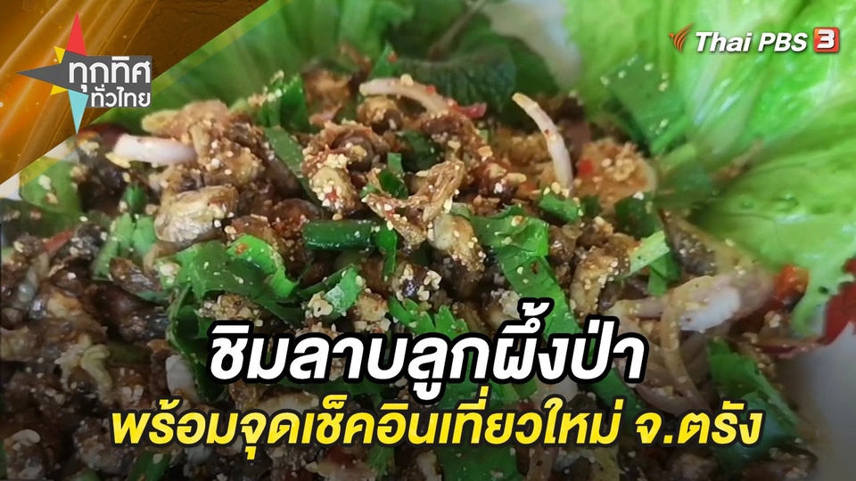 ชิมลาบลูกผึ้งป่าพร้อมจุดเช็คอินเที่ยวใหม่ จ.ตรัง