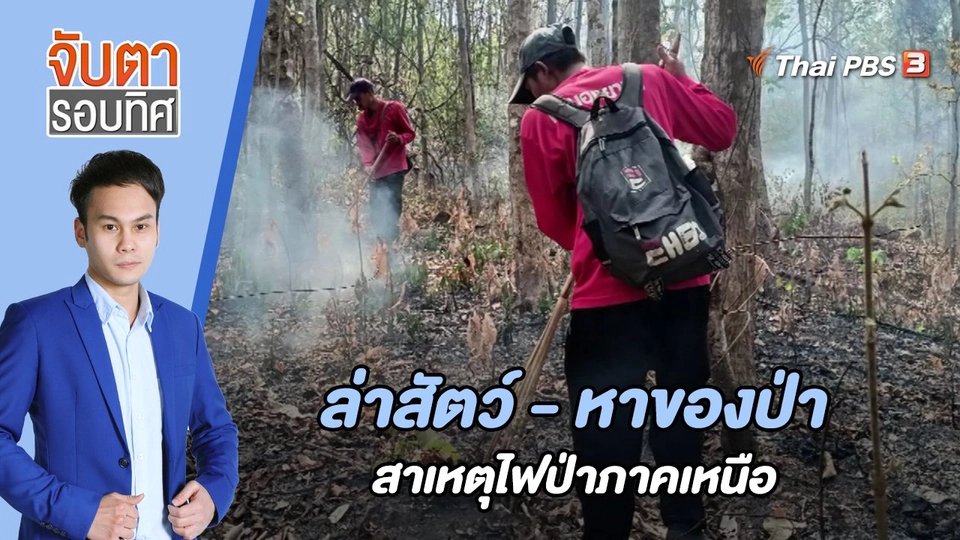ล่าสัตว์ - หาของป่า สาเหตุไฟป่าภาคเหนือ | 4 เม.ย. 66