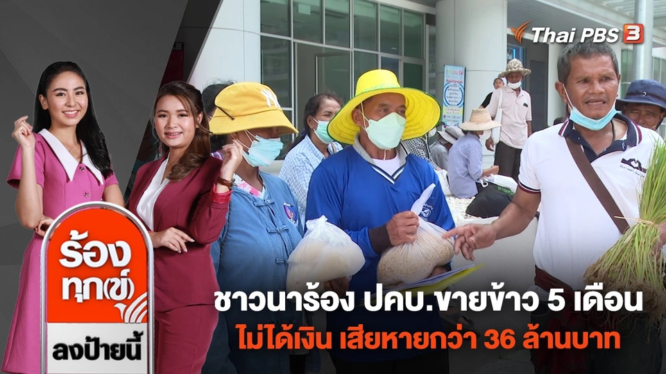 ชาวนาร้อง ปคบ.ขายข้าว 5 เดือน ไม่ได้เงิน เสียหายกว่า 36 ล้านบาท