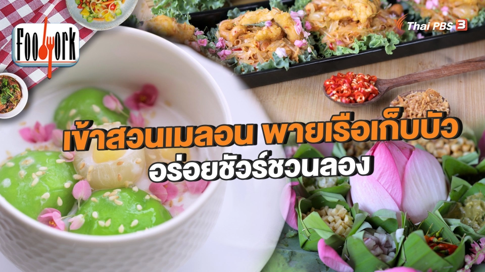 เข้าสวนเมลอน พายเรือเก็บบัว อร่อยชัวร์ชวนลอง