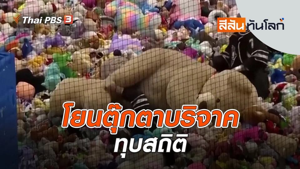 โยนตุ๊กตาบริจาคทุบสถิติ | สีสันทันโลก | 13 ม.ค. 67