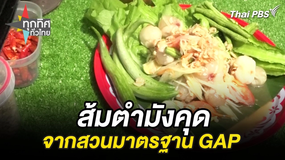 ส้มตำมังคุดจากสวนมาตรฐาน GAP