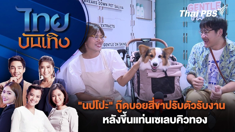 "นปโปะ" กู๊ดบอยสี่ขาปรับตัวรับงาน หลังขึ้นแท่นเซเลบคิวทอง | ไทยบันเทิง | 19 ส.ค. 67