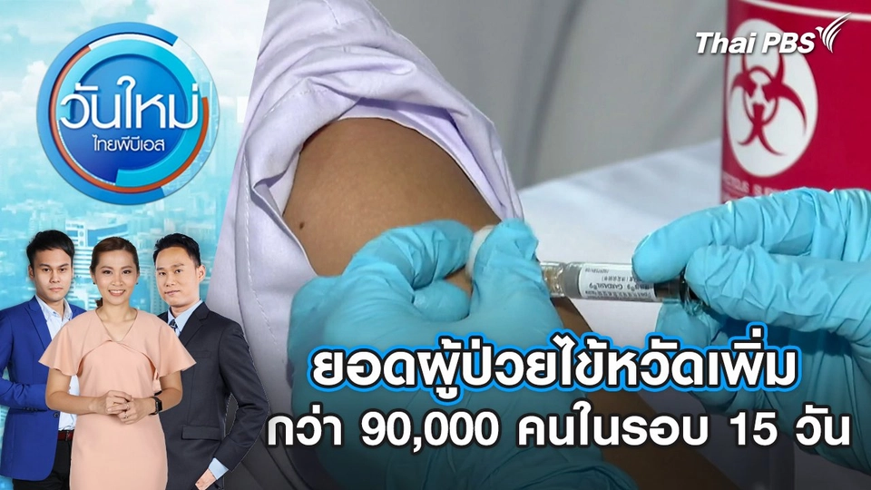 ยอดผู้ป่วยไข้หวัดเพิ่มกว่า 90,000 คนในรอบ 15 วัน | 17 ก.พ. 68