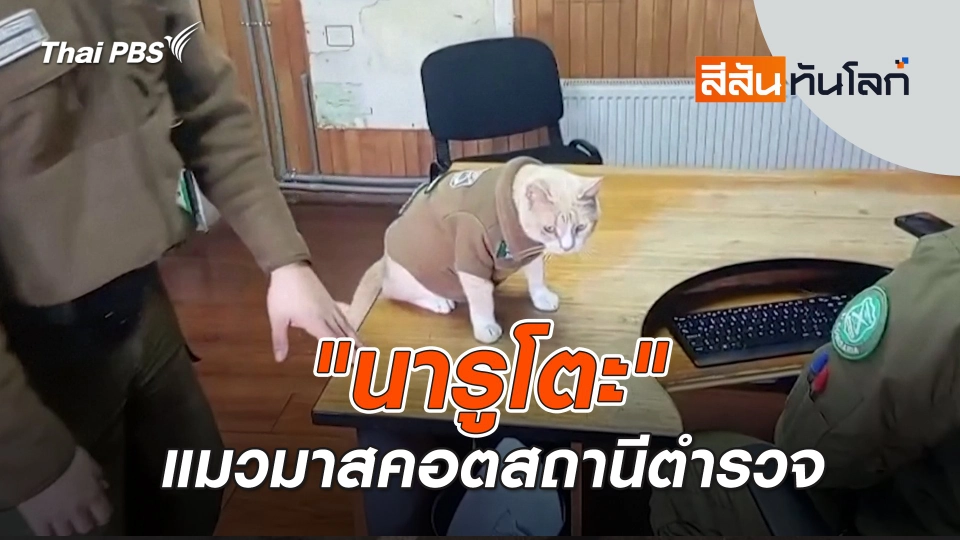 "นารูโตะ" แมวมาสคอตสถานีตำรวจ | 30 ส.ค. 68