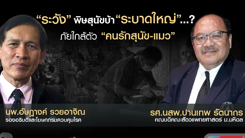 “ระวัง” พิษสุนัขบ้า “ระบาดใหญ่”...? ภัยใกล้ตัว “คนรักสุนัข-แมว”