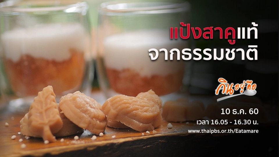 แป้งสาคูแท้จากธรรมชาติ