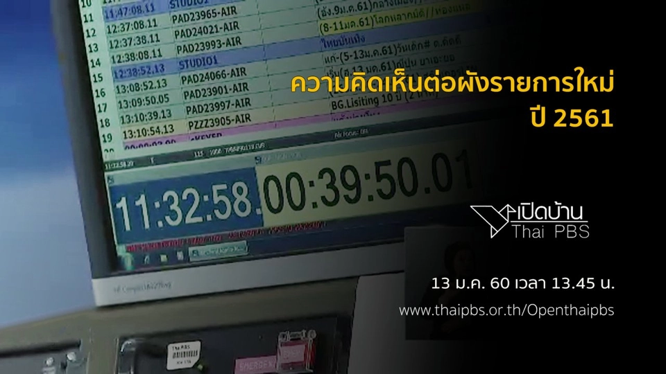 ความคิดเห็นต่อผังรายการใหม่ปี 2561