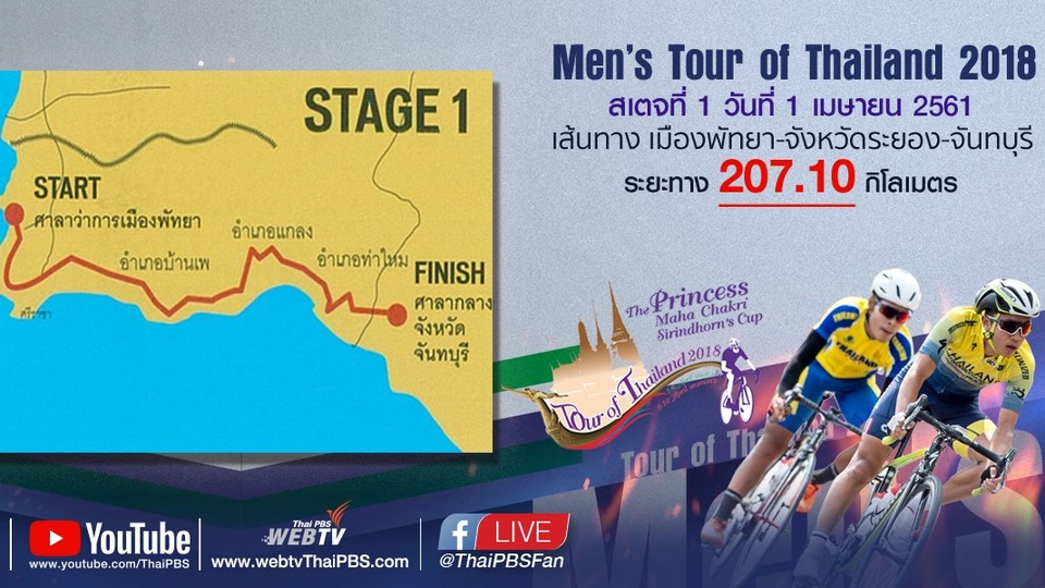 Men’s Tour of Thailand 2018 : สเตจที่ 1