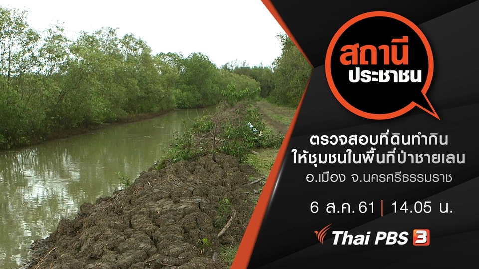 ตรวจสอบที่ดินทำกินให้ชุมชนในพื้นที่ป่าชายเลน อ.เมือง จ.นครศรีธรรมราช