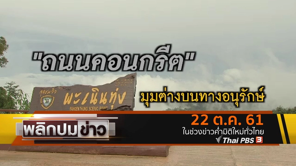 ถนนคอนกรีต มุมต่างบนทางอนุรักษ์