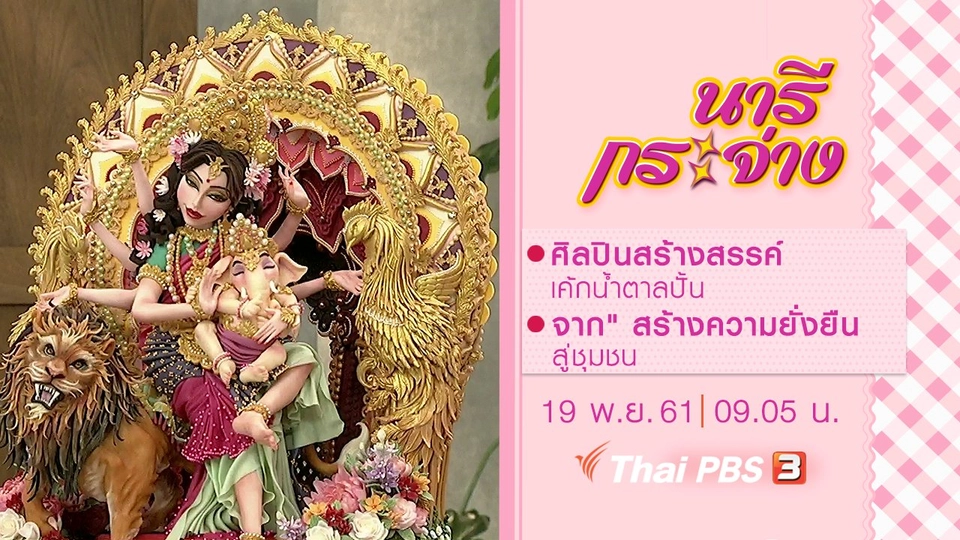 ศิลปินสร้างสรรค์เค้กน้ำตาลปั้น, "จาก" สร้างความยั่งยืนสู่ชุมชน