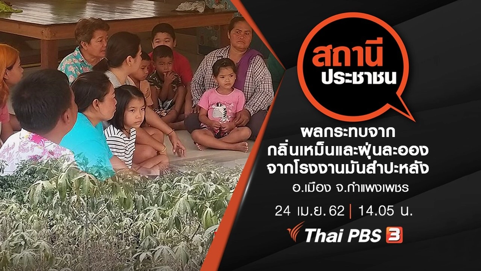 ผลกระทบจากกลิ่นเหม็นและฝุ่นละอองจากโรงงานมันสำปะหลัง อ.เมือง จ.กำแพงเพชร