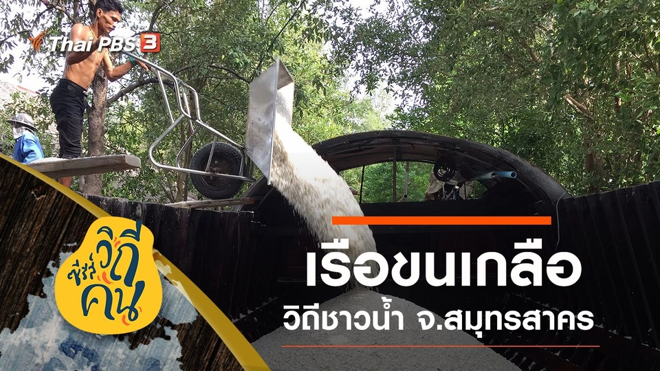 “เรือขนเกลือ” วิถีชาวน้ำ จ.สมุทรสาคร