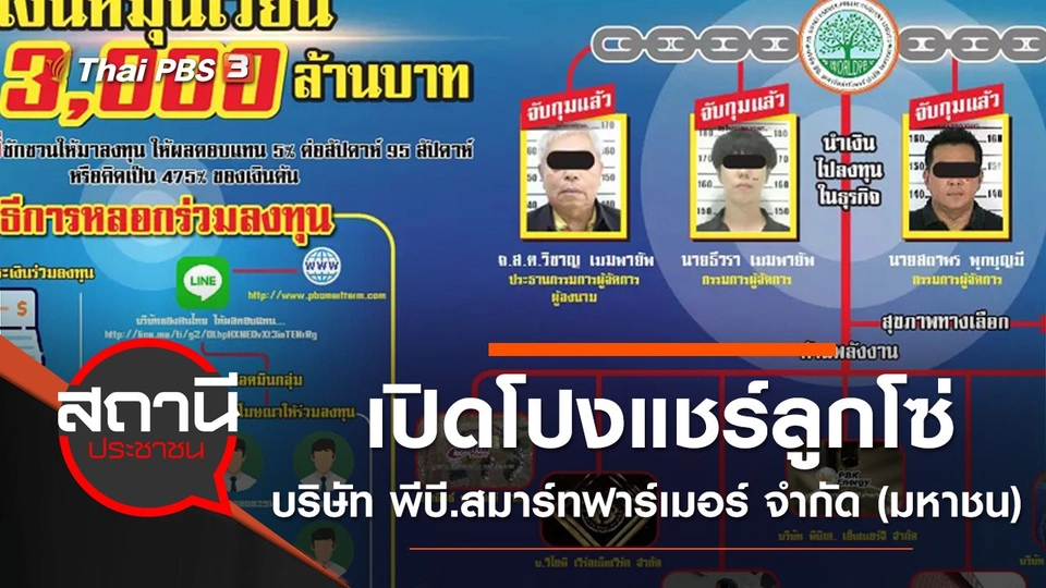 เปิดโปงแชร์ลูกโซ่ บริษัท พีบี.สมาร์ทฟาร์เมอร์ จำกัด (มหาชน)