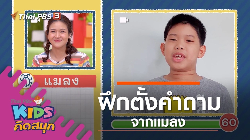 ฝึกตั้งคำถามจากแมลง