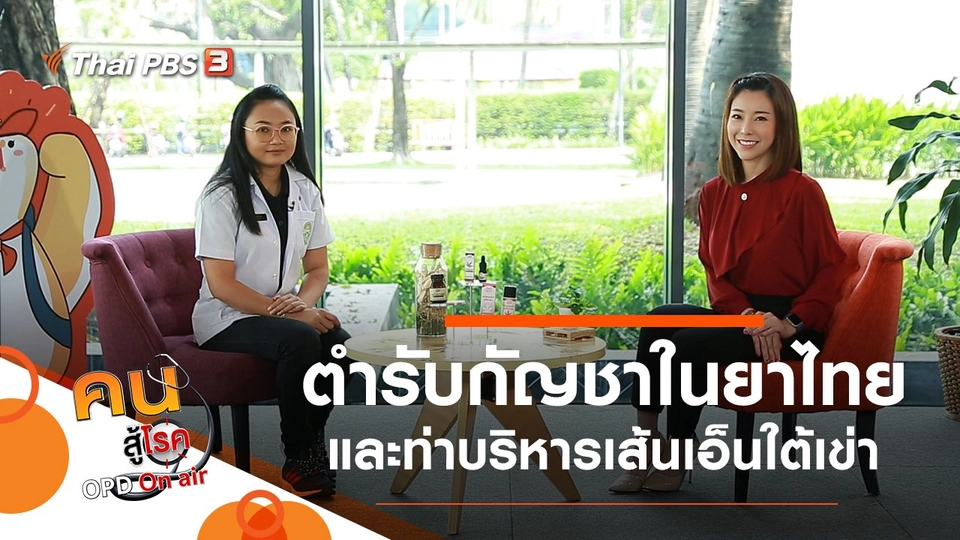 ตำรับกัญชาในยาไทย, บริหารเส้นเอ็นใต้เข่า