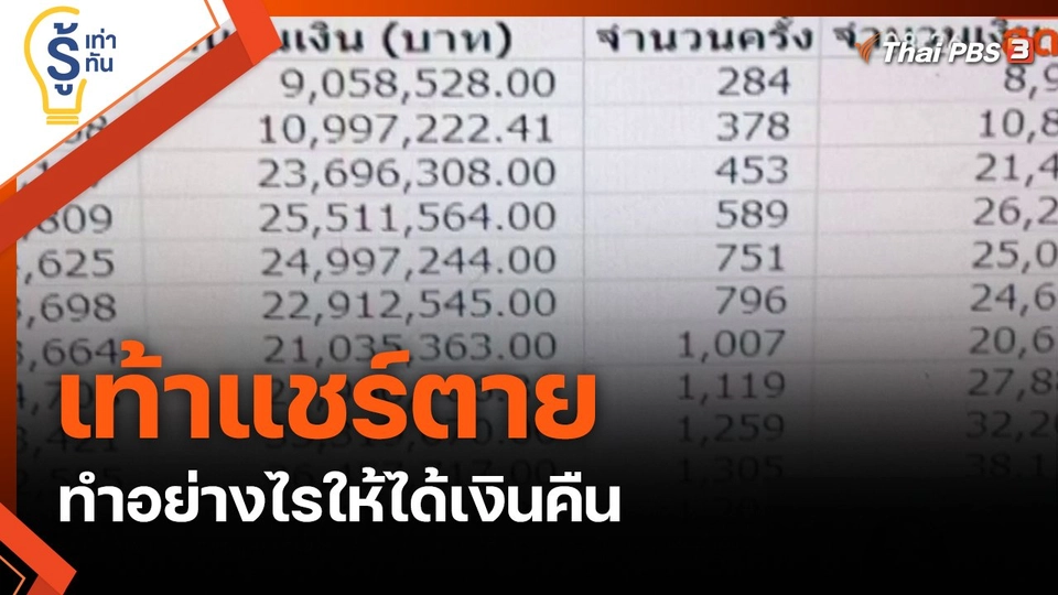 เท้าแชร์ตาย ทำอย่างไรให้ได้เงินคืน