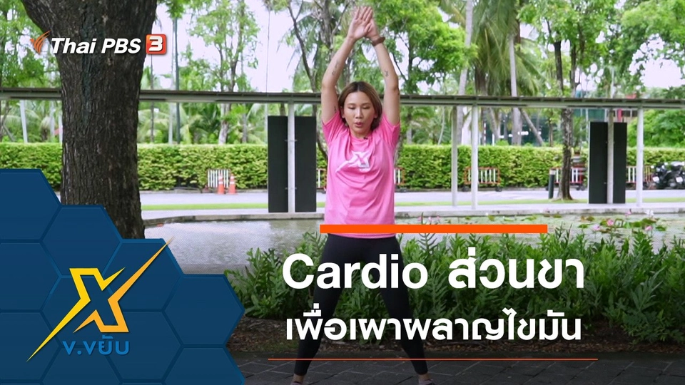Cardio ออกกำลังกายส่วนขาเพื่อเผาผลาญไขมัน