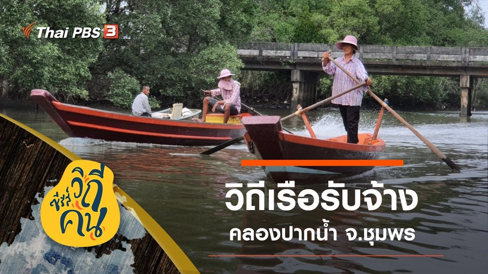 วิถีเรือรับจ้างคลองปากน้ำ ต.ปากน้ำ อ.เมือง จ.ชุมพร