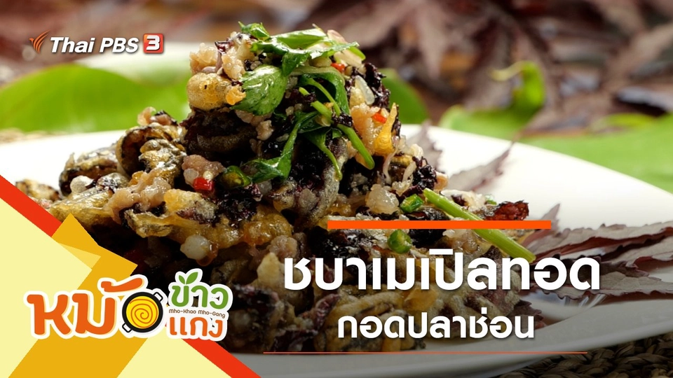 ชบาเมเปิลทอด กอดปลาช่อน