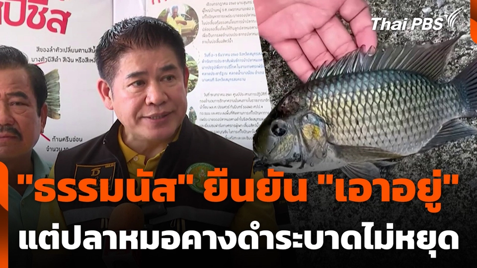 "ธรรมนัส" ยืนยัน "เอาอยู่" แต่ปลาหมอคางดำระบาดไม่หยุด