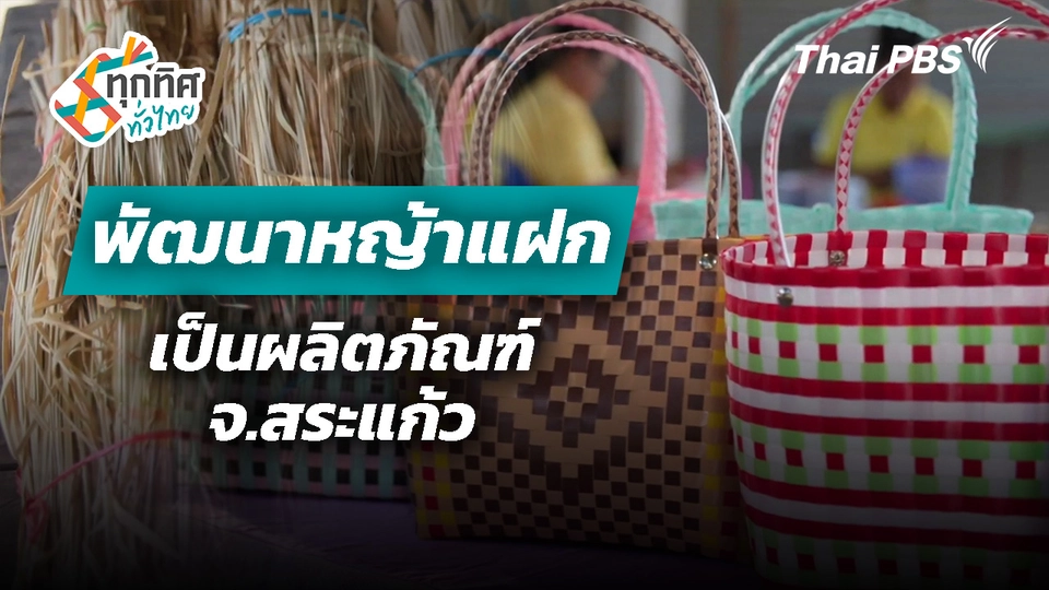 พัฒนาหญ้าแฝกเป็นผลิตภัณฑ์ จ.สระแก้ว