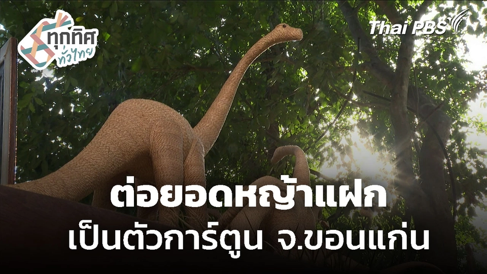 ต่อยอดหญ้าแฝก เป็นตัวการ์ตูน จ.ขอนแก่น