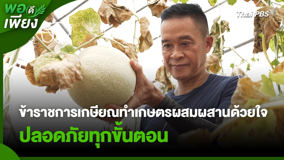 พอดีพอเพียง : ข้าราชการเกษียณทำเกษตรผสมผสานด้วยใจ ปลอดภัยทุกขั้นตอน
