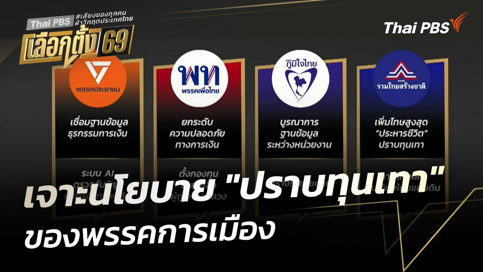 เจาะนโยบาย "ปราบทุนเทา" ของพรรคการเมือง