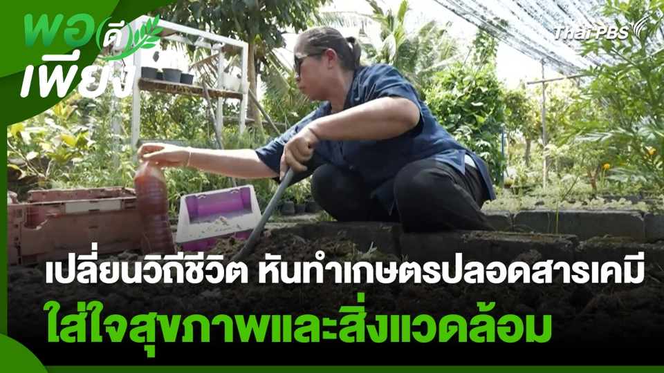 เปลี่ยนวิถีชีวิต หันทำเกษตรปลอดสารเคมี ใส่ใจสุขภาพและสิ่งแวดล้อม