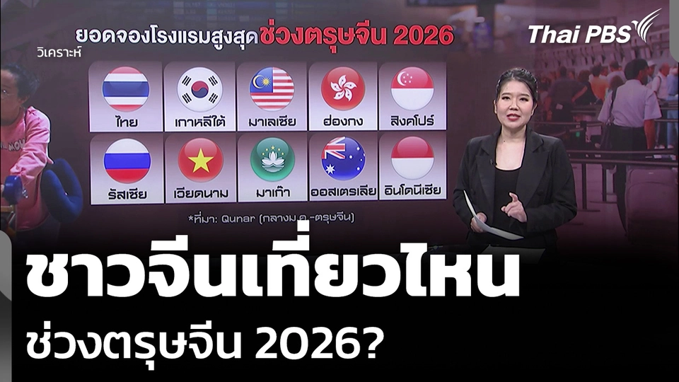 วิเคราะห์: ชาวจีนเที่ยวไหน ช่วงตรุษจีน 2026?