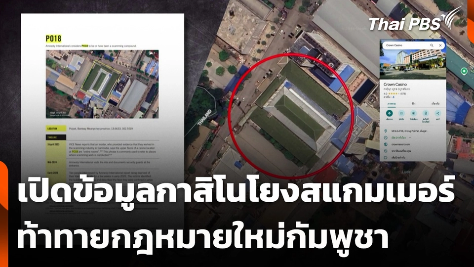เปิดข้อมูลกาสิโนโยงสแกมเมอร์ ท้าทายกฎหมายใหม่กัมพูชา