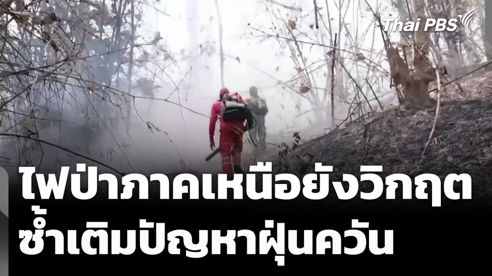 ไฟป่าภาคเหนือยังวิกฤต ซ้ำเติมฝุ่นควัน 