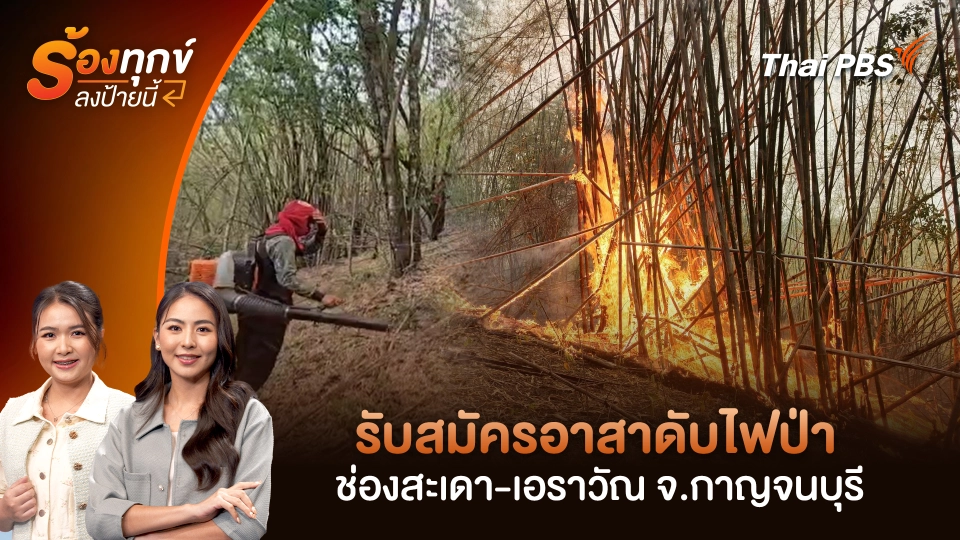 รับสมัครอาสาดับไฟป่า ช่องสะเดา-เอราวัณ จ.กาญจนบุรี