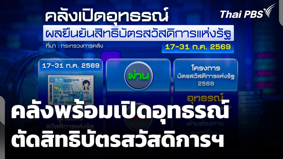 คลังพร้อมเปิดอุทธรณ์ ตัดสิทธิบัตรสวัสดิการแห่งรัฐ