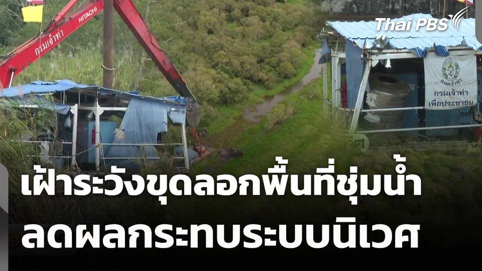 เฝ้าระวังขุดลอกพื้นที่ชุ่มน้ำลดผลกระทบระบบนิเวศ 