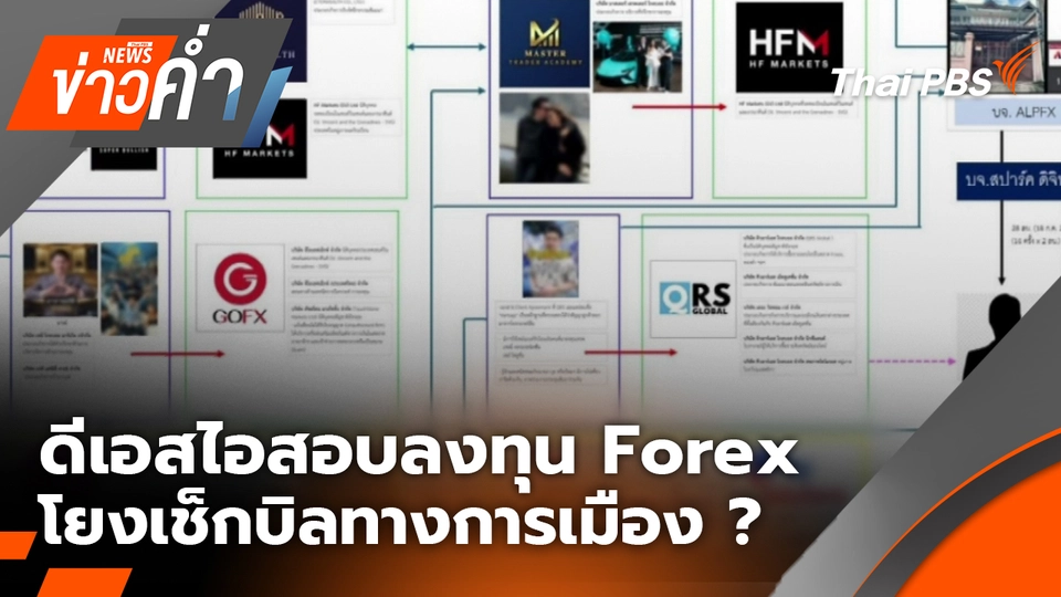 ดีเอสไอตรวจสอบลงทุน Forex โยงเช็กบิลทางการเมือง ?