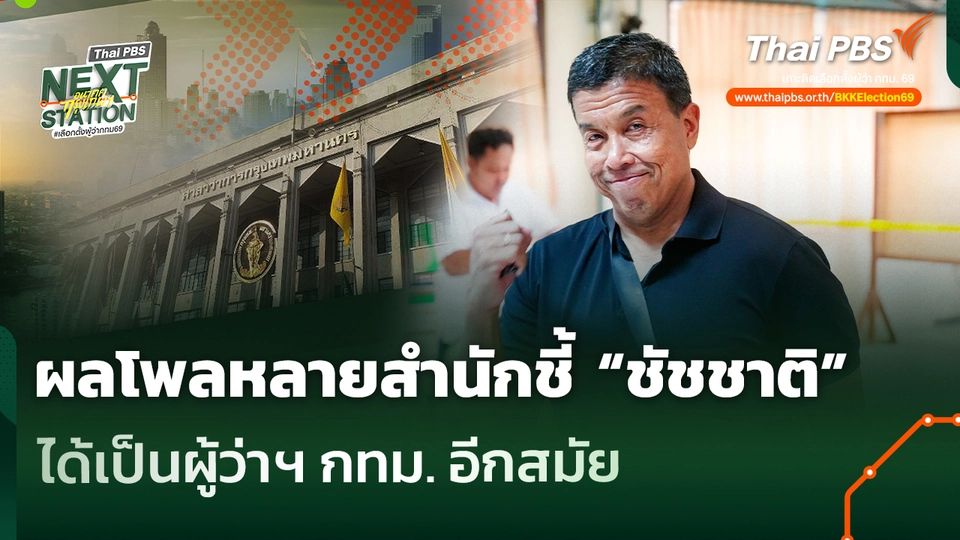 ผลโพลหลายสำนักชี้ “ชัชชาติ” ได้เป็นผู้ว่าฯ กทม. อีกสมัย