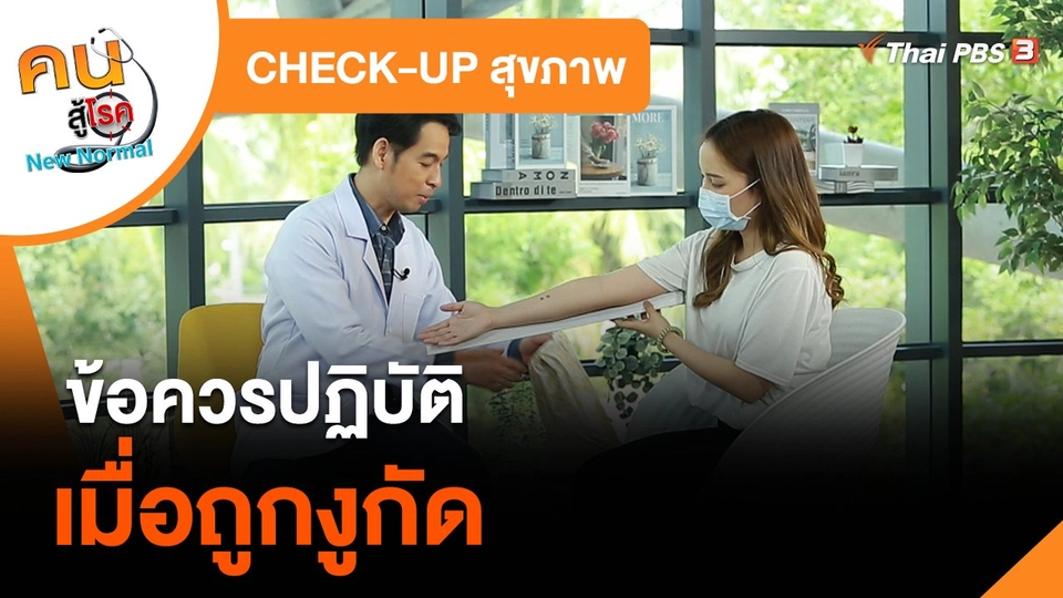 ​CHECK-UP สุขภาพ : ข้อควรปฏิบัติเมื่อถูกงูกัด