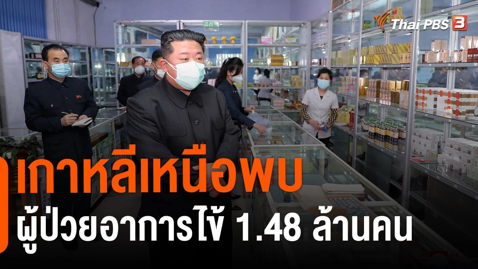 ​เกาหลีเหนือพบผู้ป่วยอาการไข้ 1.48 ล้านคน